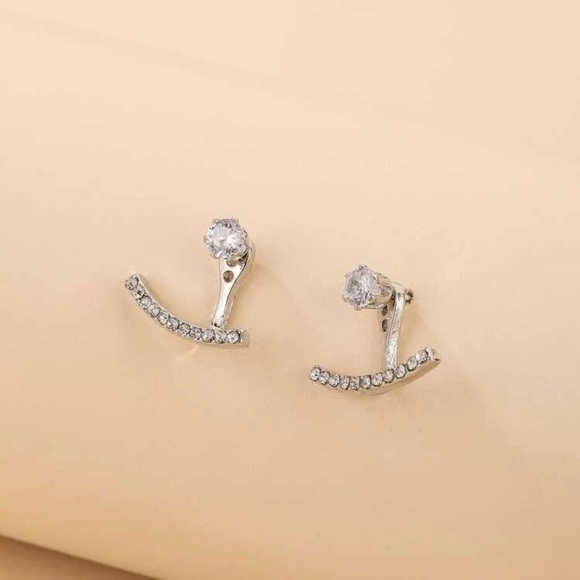 Rhinestone Decor Earring Jackets - Picture 3 of 4